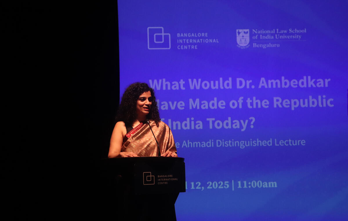 Insiyah Vahanvaty at Justice Ahmadi Inaugural Distinguished Lecture + NLSIU