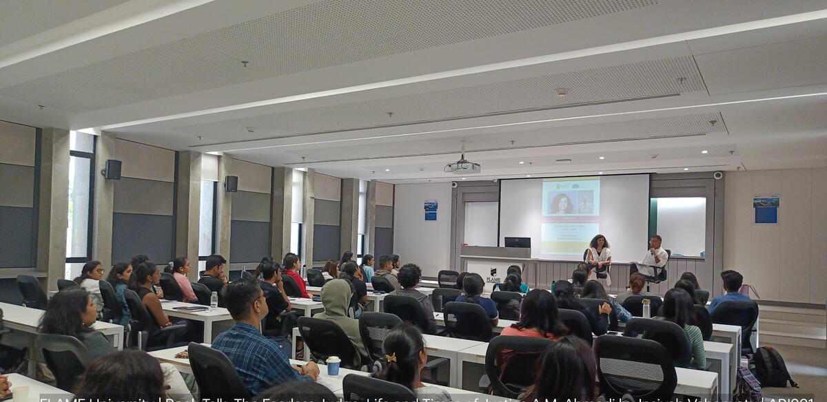 Book talk at Shiv Nadar