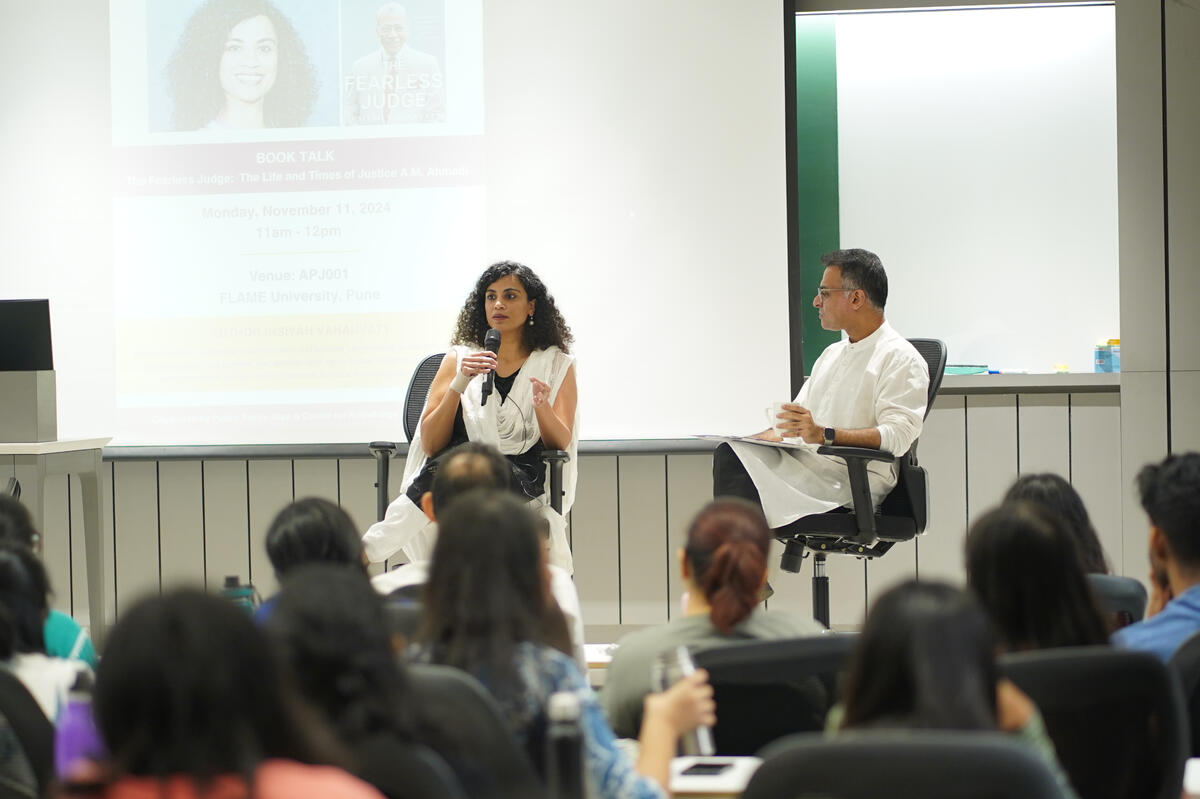 Book talk at Shiv Nadar