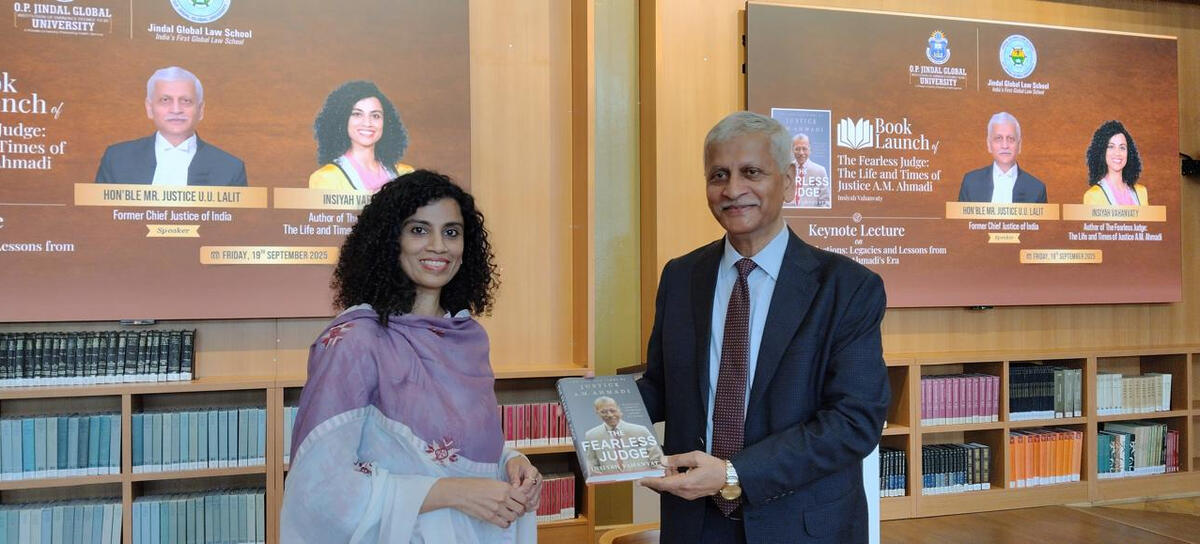 Insiyah Vahanvaty with Justice U.U. Lalit.